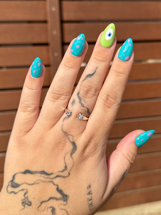 Blue & Green Monster (s inc) Inspired