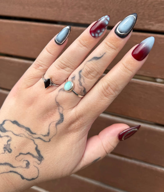 Red, Blue & Silver Bloom