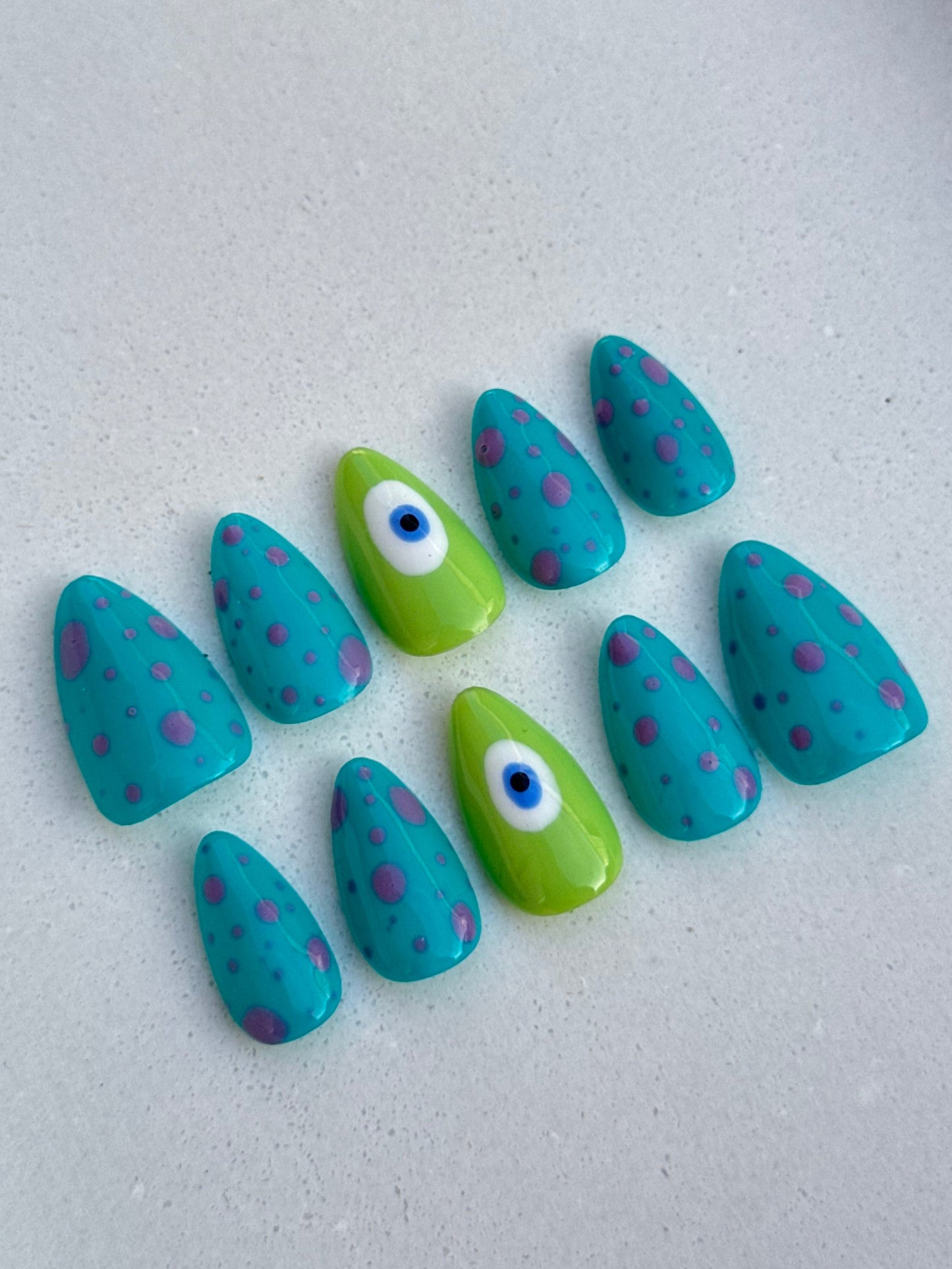 Blue & Green Monster (s inc) Inspired