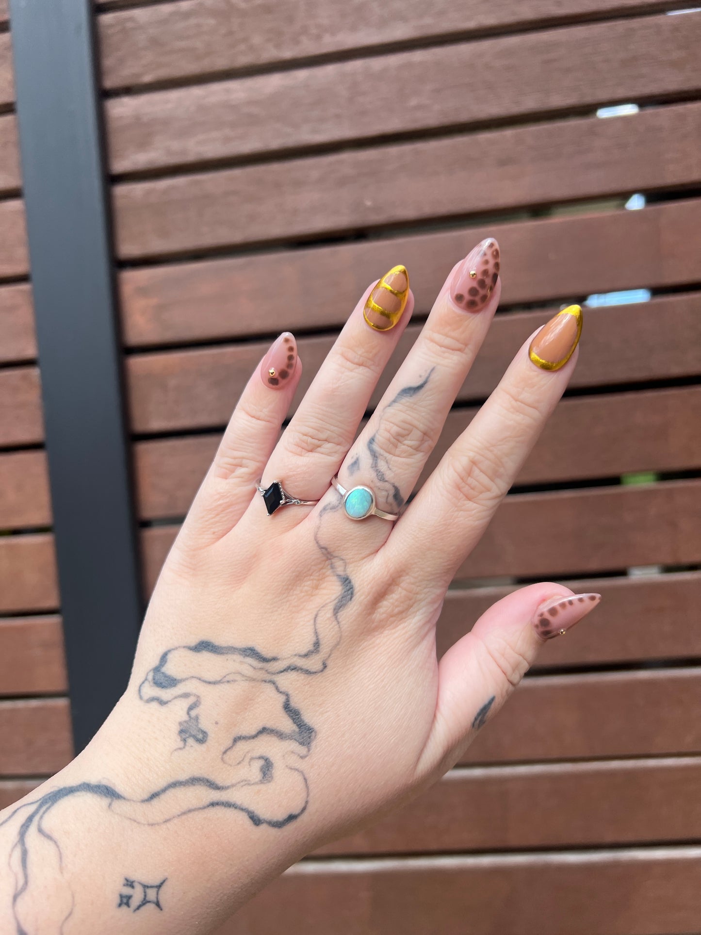 Brown & Gold Bloom