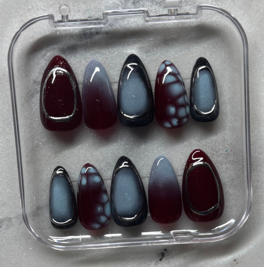 Red, Blue & Silver Bloom