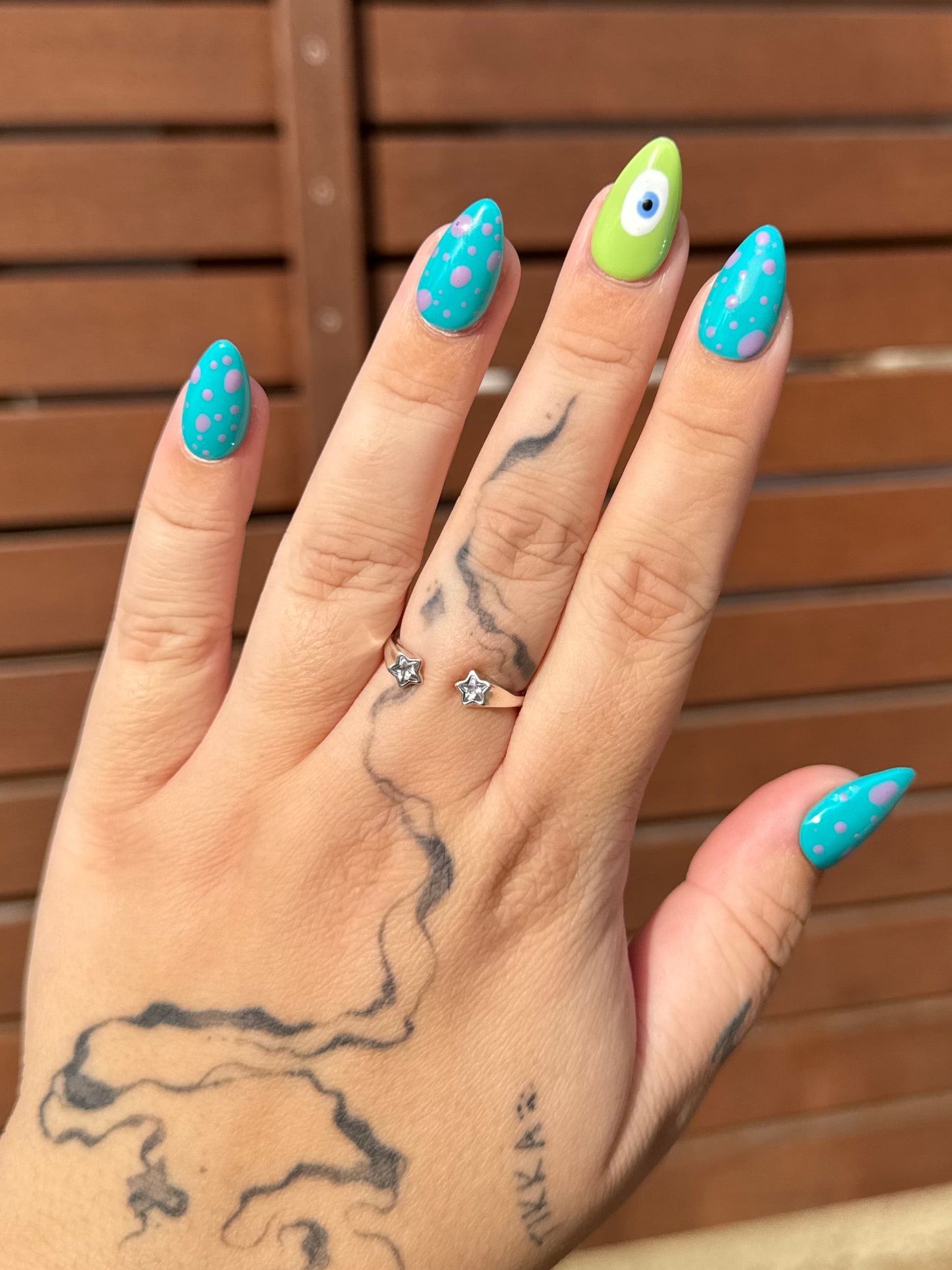 Blue & Green Monster (s inc) Inspired